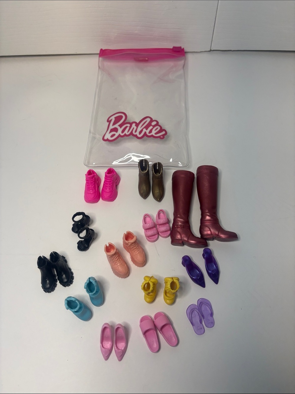 Barbie Shoes & Boots Lot 13 Pairs Mattel Doll